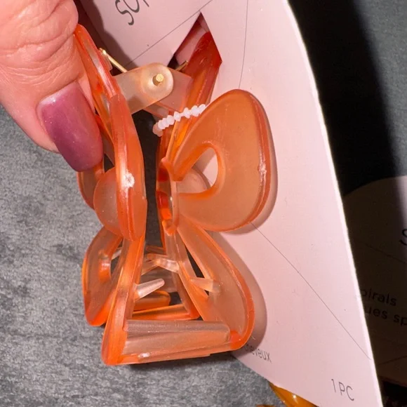 Sophi- NWT Orange and Pink Hair Accessories Set - Picture 5 of 7